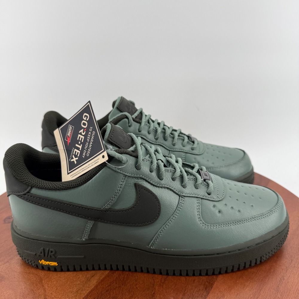 Nike Air Force 1 GTX Vibram Sole Gore-Tex Clay Green Sequoia HV5953-300 Men 10